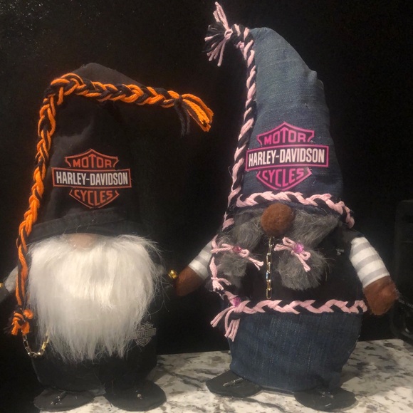 Hand Made Harley Davidson Gnomes. - Picture 2 of 2